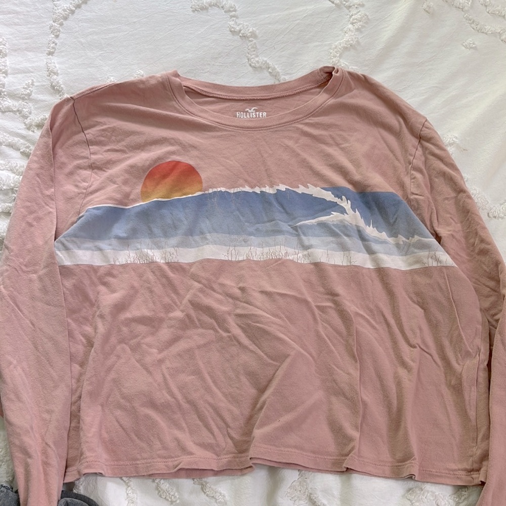Hollister crop long sleeve